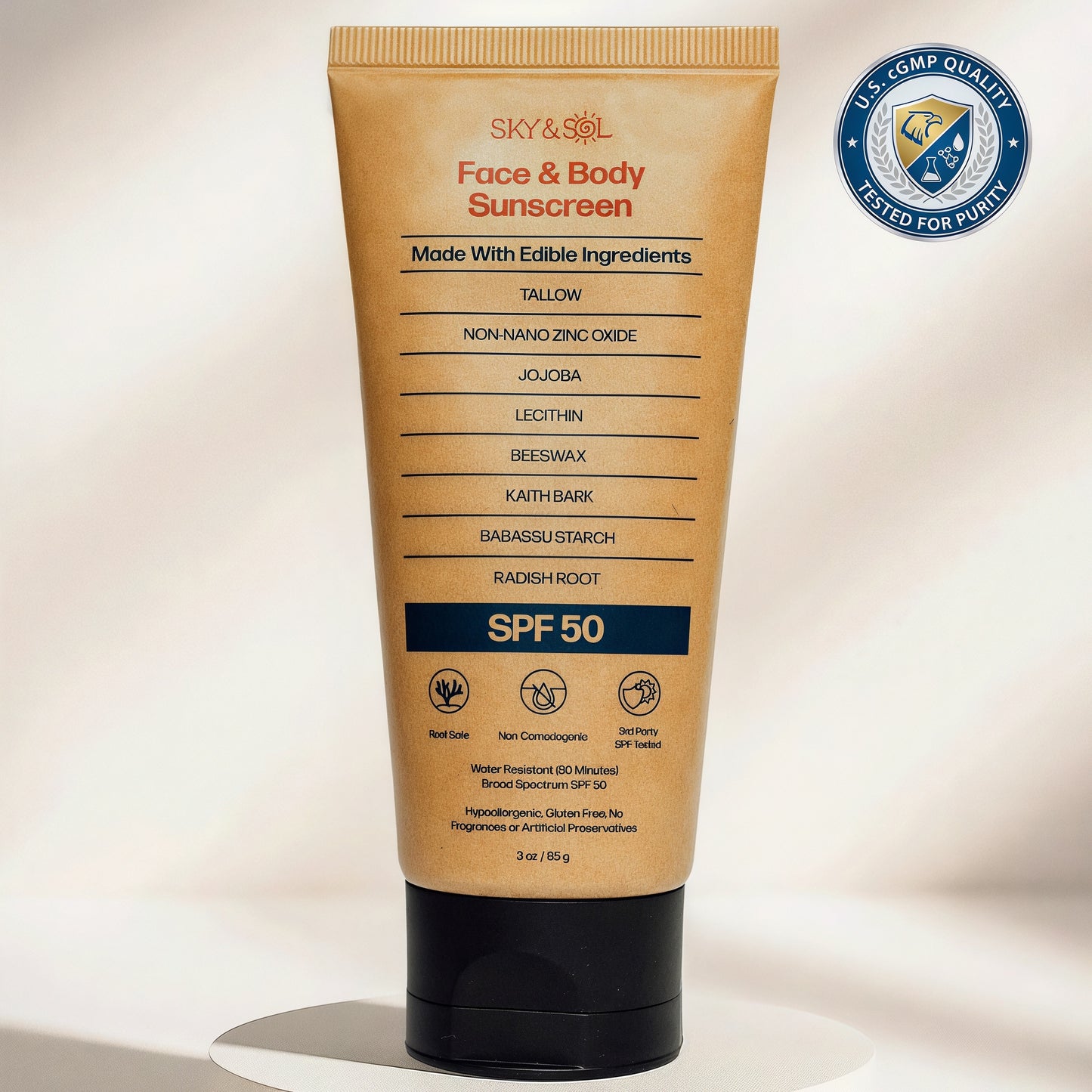 Sky and Sol Face & Body Sunscreen SPF 30/50