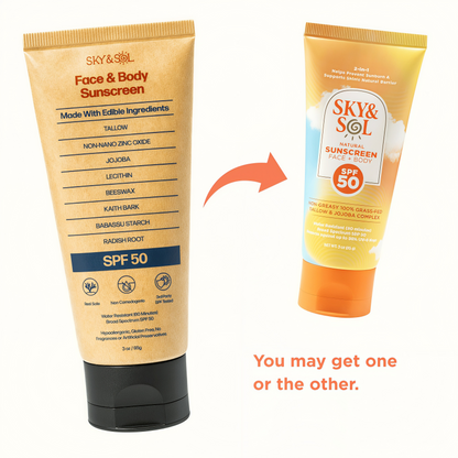Sky and Sol Face & Body Sunscreen SPF 30/50